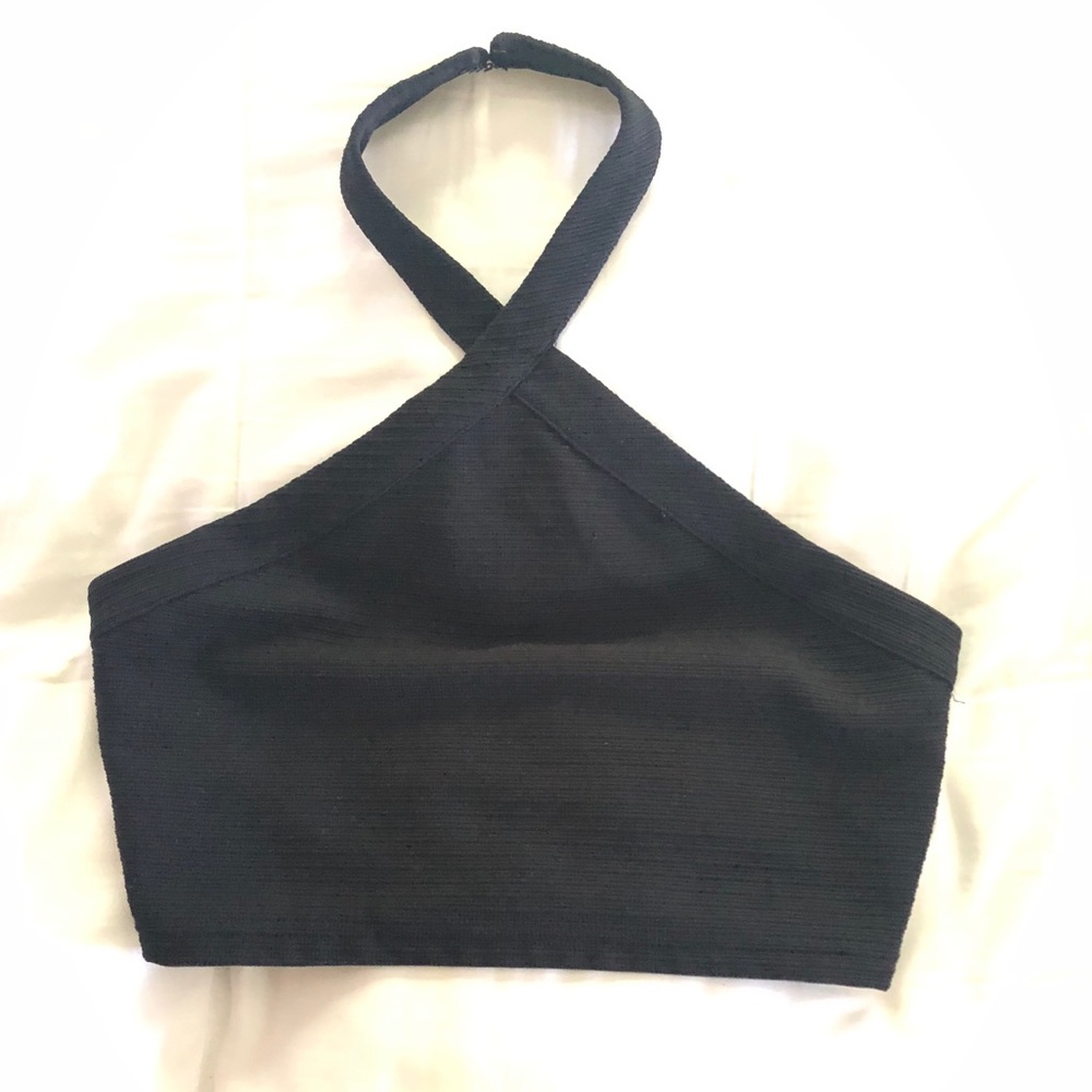 High Neck Crop Top
